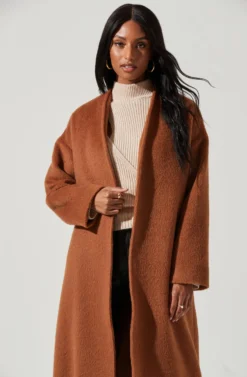 Berkley Tie Waist Coat -Barbie Clothing Shop ACT17309 CAMEL 0811 scaled