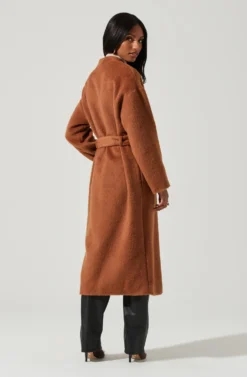 Berkley Tie Waist Coat -Barbie Clothing Shop ACT17309 CAMEL 0828 scaled