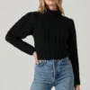 Haisley Cable Knit Turtleneck Sweater