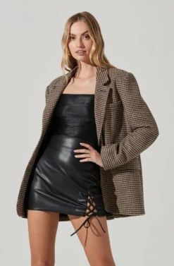 Rachel Houndstooth Blazer
