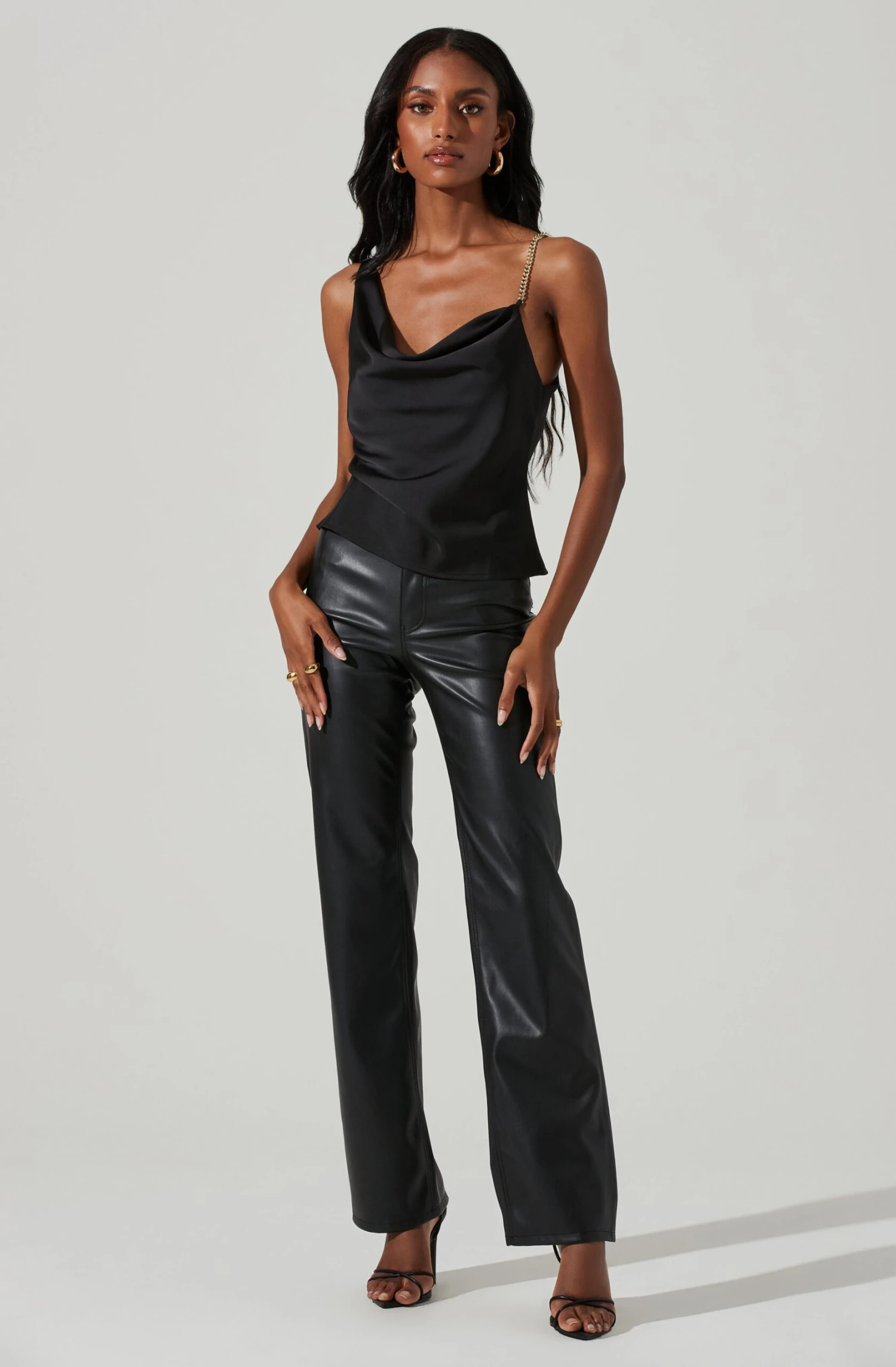 Larisa Satin Rhinestone Strap Top 9 Larisa Satin Rhinestone Strap Top - Image 9