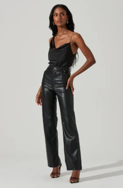 Larisa Satin Rhinestone Strap Top 23 Larisa Satin Rhinestone Strap Top -Barbie Clothing Shop ACT17390 BLACK 2 scaled