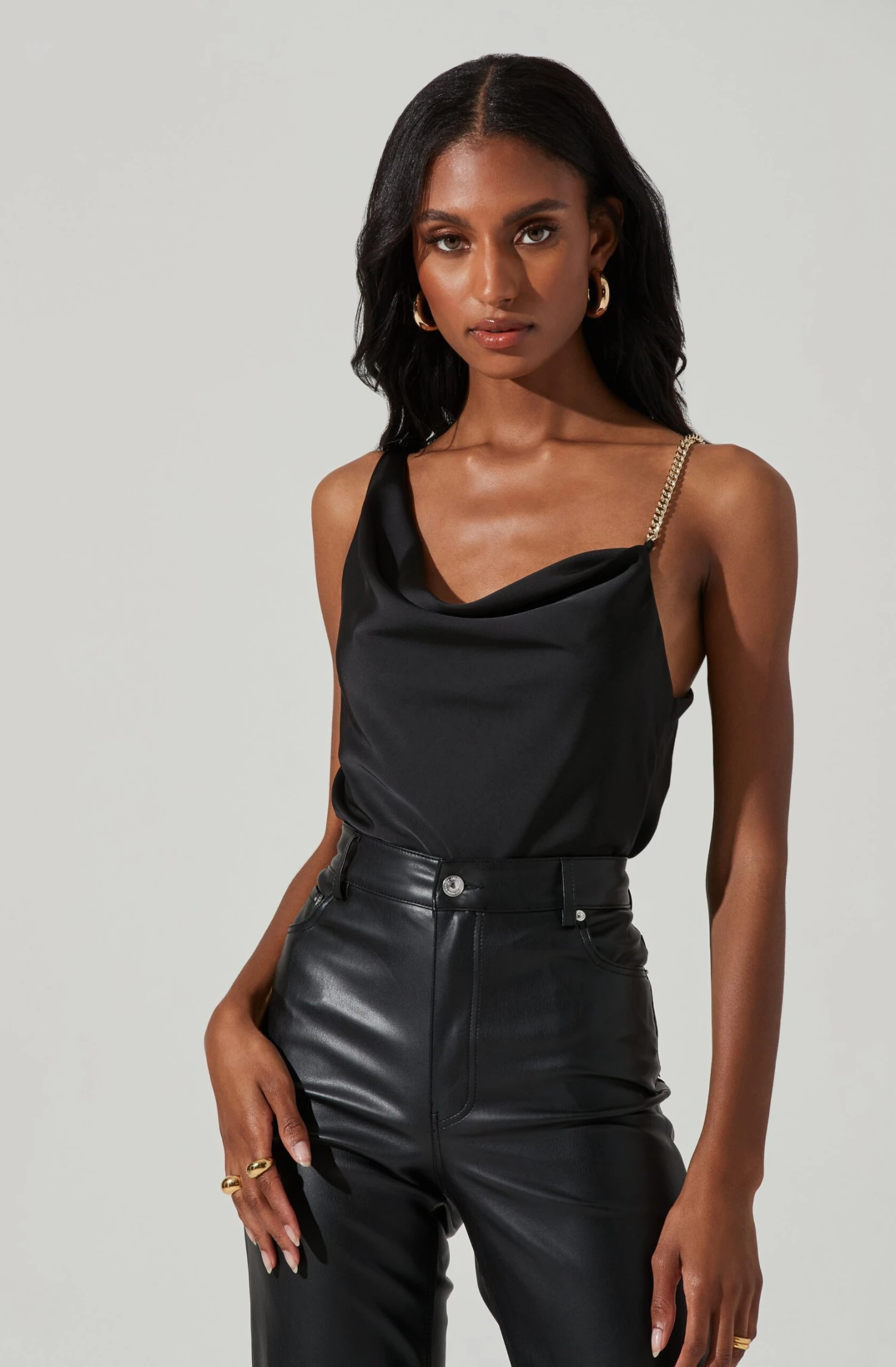 Larisa Satin Rhinestone Strap Top 8 Larisa Satin Rhinestone Strap Top - Image 8