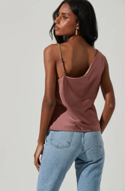 Larisa Satin Rhinestone Strap Top 18 Larisa Satin Rhinestone Strap Top -Barbie Clothing Shop ACT17390 MAUVE 5 scaled