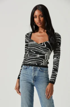 Sadie Marble Swirl Sweater