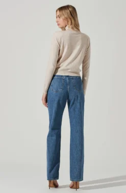 Alden Turtleneck Sweater -Barbie Clothing Shop ACT17410 OATMEAL 5 scaled