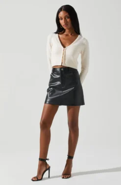 Melissa Pearl Embellished Cardigan Sweater -Barbie Clothing Shop ACT17475P CREAM 3 scaled