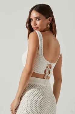 Kendelle Crochet Crop Top -Barbie Clothing Shop ACT17718 WHITE 3 f4a6a540 5eca 477d af7e 18d0a11133ba scaled