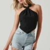 Kerensa Asymmetrical Halter Top
