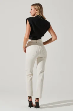 Kathlynn Front Twist Collared Top -Barbie Clothing Shop ACT17783 BLACK 5 scaled