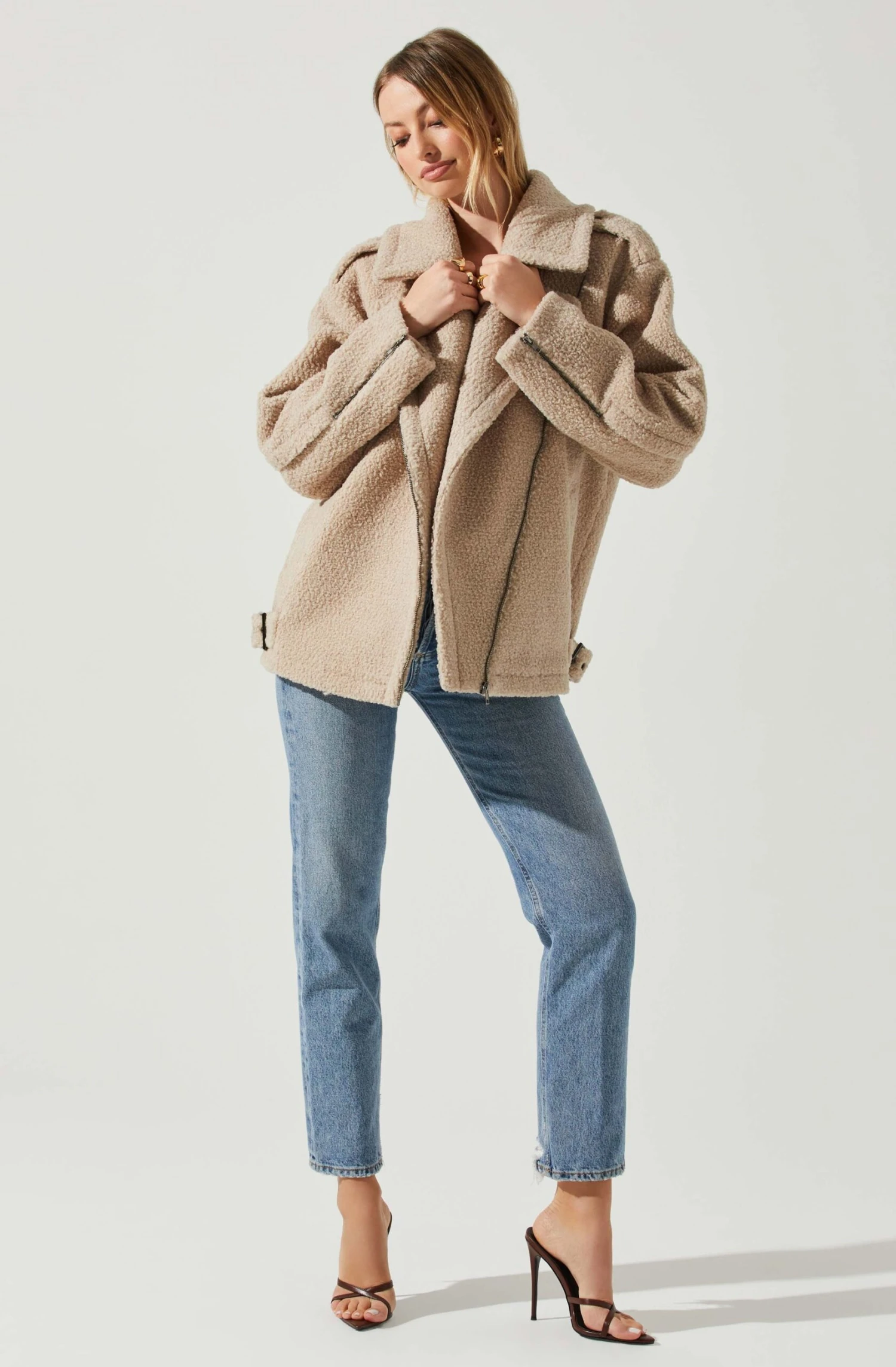 Layne Oversized Moto Jacket 2 Layne Oversized Moto Jacket - Image 2