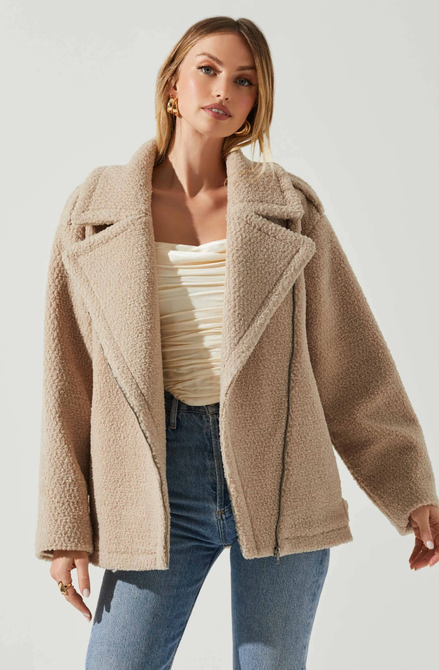 Layne Oversized Moto Jacket 1 Layne Oversized Moto Jacket