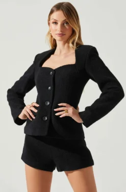 Rivka Fitted Sweetheart Blazer
