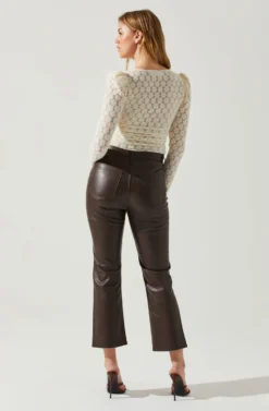 Leia Long Puff Sleeve Lace Top -Barbie Clothing Shop ACT17879 CREAM 5 scaled