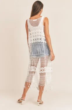 Sun Chaser Crochet Cover Up -Barbie Clothing Shop AMB NF00002121 BEIGE 6 scaled