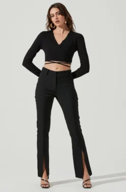 Slit Front Pant