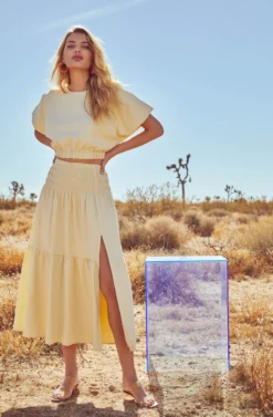 Perfect Oasis Tiered Midi Skirt -Barbie Clothing Shop ASTR SUM21 PT1 0642 edited scaled