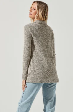 Tweed Oversized Blazer -Barbie Clothing Shop AT12897 CREAM BLACK 6 scaled