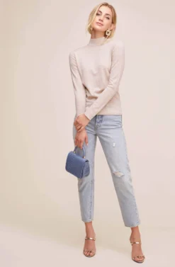 Leila Turtle Neck Sweater -Barbie Clothing Shop AT15921 MOCHA 5 scaled