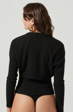 Cropped Shrug Halter Cami Set -Barbie Clothing Shop AT16965 BLACK 4 scaled