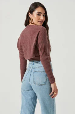 Cropped Shrug Halter Cami Set -Barbie Clothing Shop AT16965 DUSTYMAUVE 4 scaled