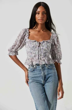 Half Sleeve Floral Back Cutout Top -Barbie Clothing Shop AT17198 BLUEPURPLEDITSY 0534 42b90c52 ff19 4a09 a7c2 a92172111018 scaled