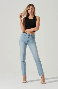 Tie Back Sweater Tank Top -Barbie Clothing Shop AT17237 BLACK 1664 scaled