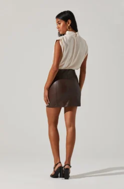 Cowl Neck Sleeveless Top 20 Cowl Neck Sleeveless Top -Barbie Clothing Shop AT17256 CREAM 4 scaled