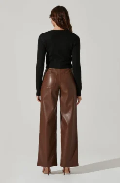 Pearl Button Cardigan -Barbie Clothing Shop AT17475 BLACK 4 scaled