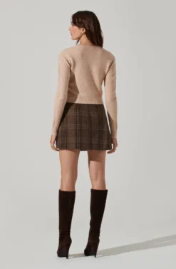 Pearl Button Cardigan -Barbie Clothing Shop AT17475 NATURAL 4 scaled