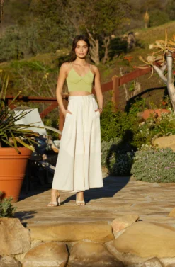 Pleated Front Wide Leg Trouser -Barbie Clothing Shop GUESTOFWEDDING 2120 scaled